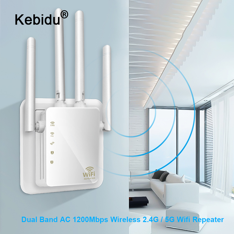 Wavlink Dual Band AC1200 WiFi Repeater,2.4G&5G Wireless Range Extender